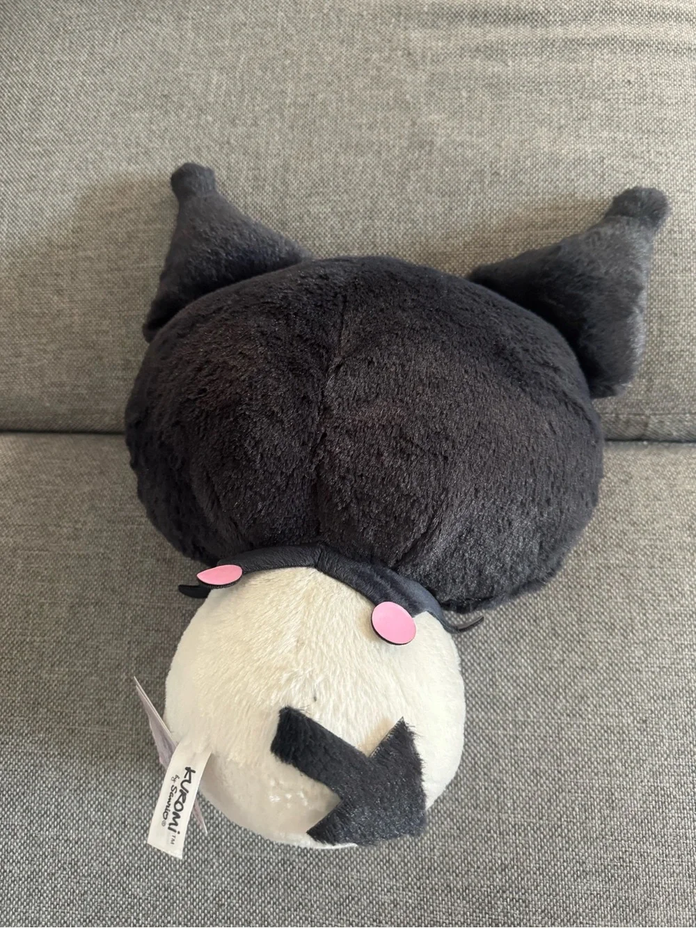 Round1 x Sanrio Kuromi Plush Toy - Black, White & Pink Accent